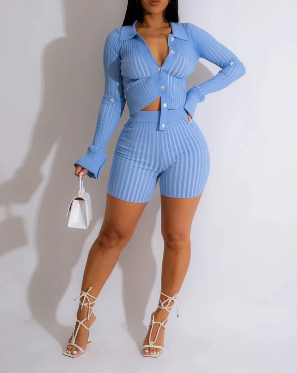 Be Noticed Ribbed Biker Short Set BLUESimplyDerri
The Be Noticed Ribbed Biker Short Set is designed to exemplify casual luxury style. Its lightweight knit fabric is delightfully soft and stretchy for a comfortable Outfit SetsNoticed Ribbed Biker Short Set BLUE