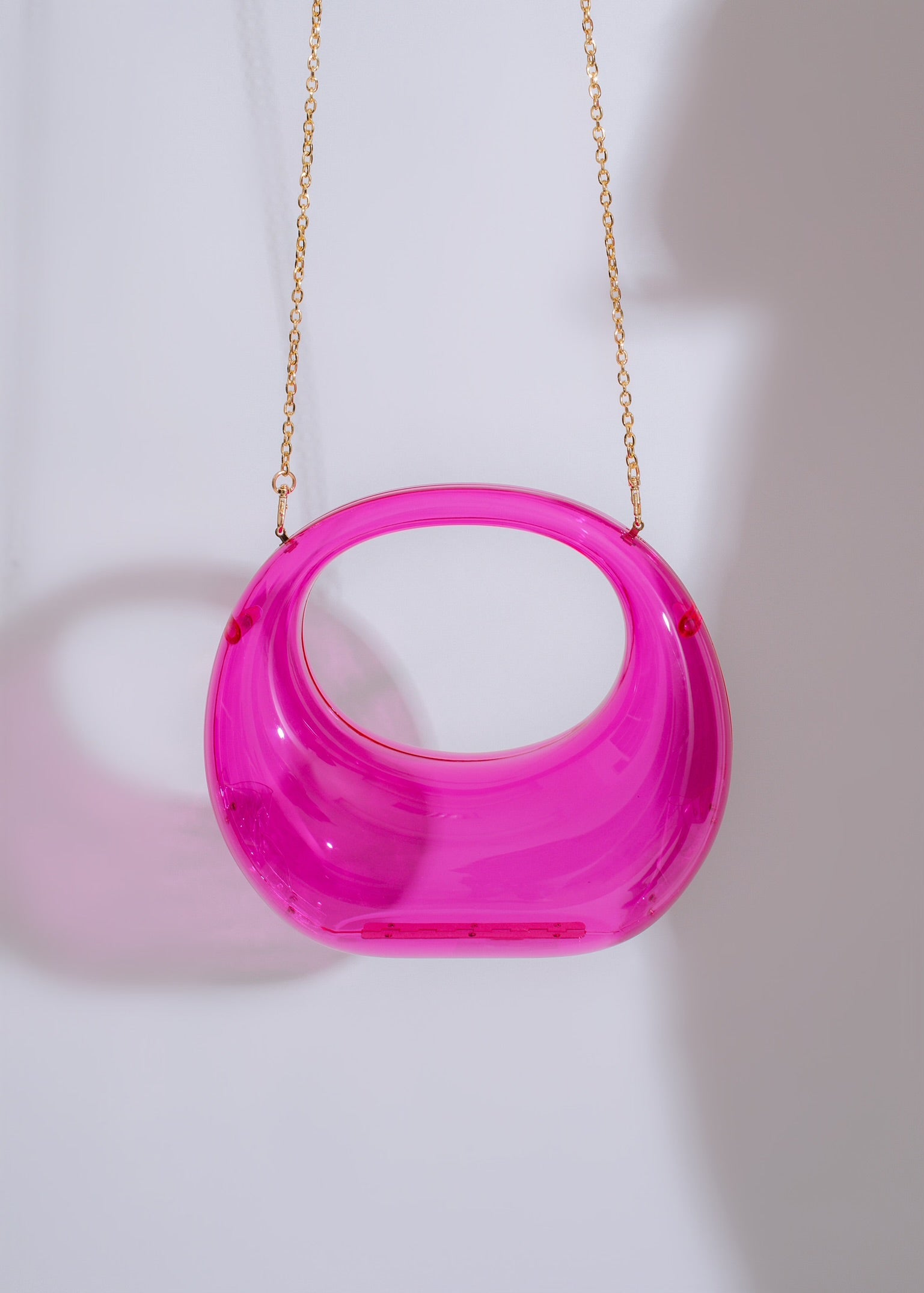 KARA ACRYLIC HANDBAG PINK