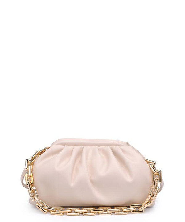 Simply™ Elena Ruched Chain Handbag - SimplyDerri
