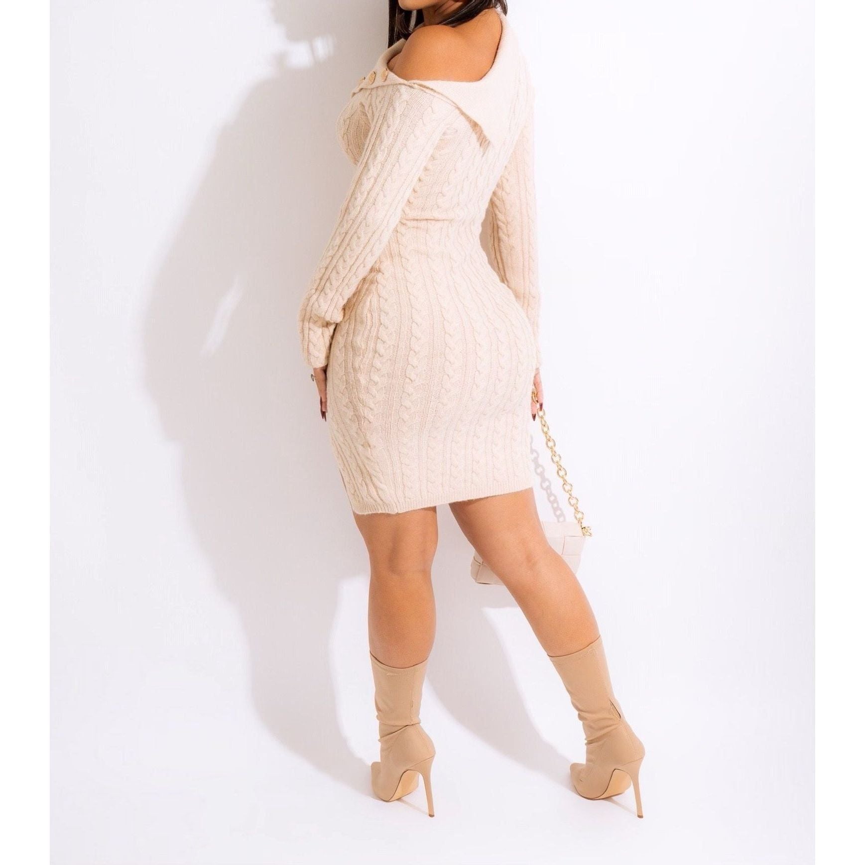 Playful Nature Mini Sweater Dress CreamSimplyDerri
Looking for something sophisticated with fashionable details that's a great option for the office or out with friends ? Search No More! This sweater dress is designDressPlayful Nature Mini Sweater Dress (BEIGE)